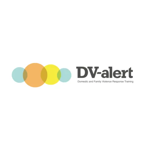 The logo for the "DV-alert" training program.